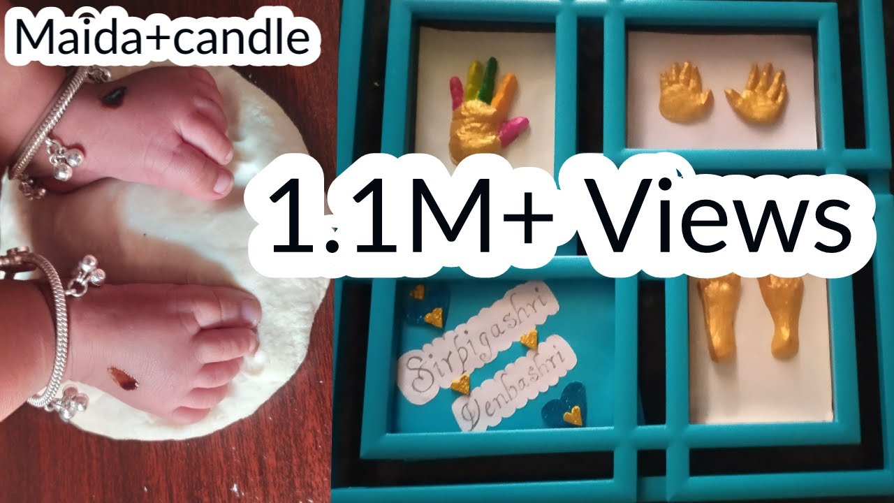 DIY hand casting without moulding powder/hand casting at home/hand casting easy method/candle craft