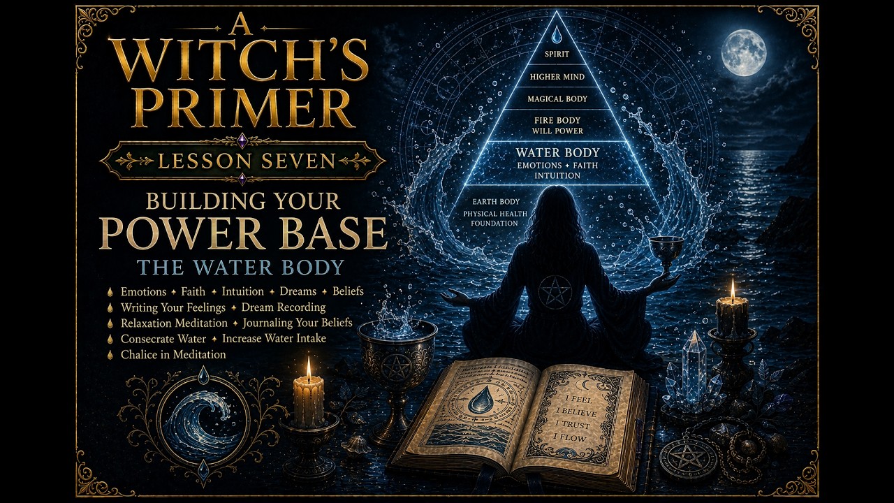 A Witch's Primer: Lesson 7: Power Base PT. 2: Water Body - Learn Witchcraft