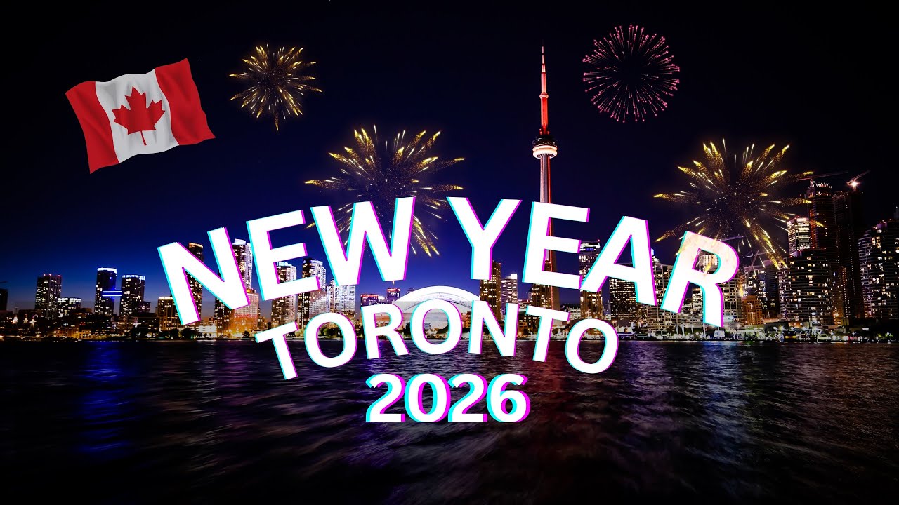 Toronto New Year Celebrations 2026 - CN Tower Fireworks 