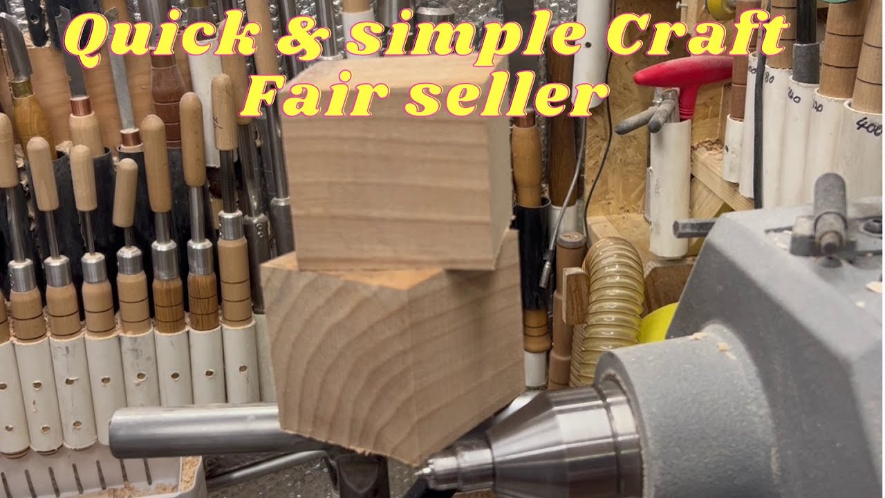 Woodturning. Quick & simple Craft Fair sellers. #carbide chisels