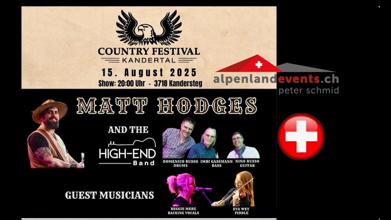 Matt Hodges & The HighEnd Band - Opener  COUNTRY KANDERTAL 2025