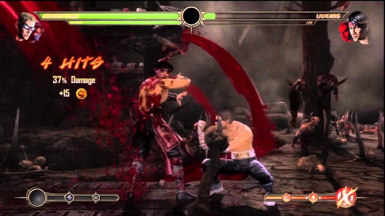 Mortal Kombat 9 [HD] - Johnny Cage X-Ray Glitch