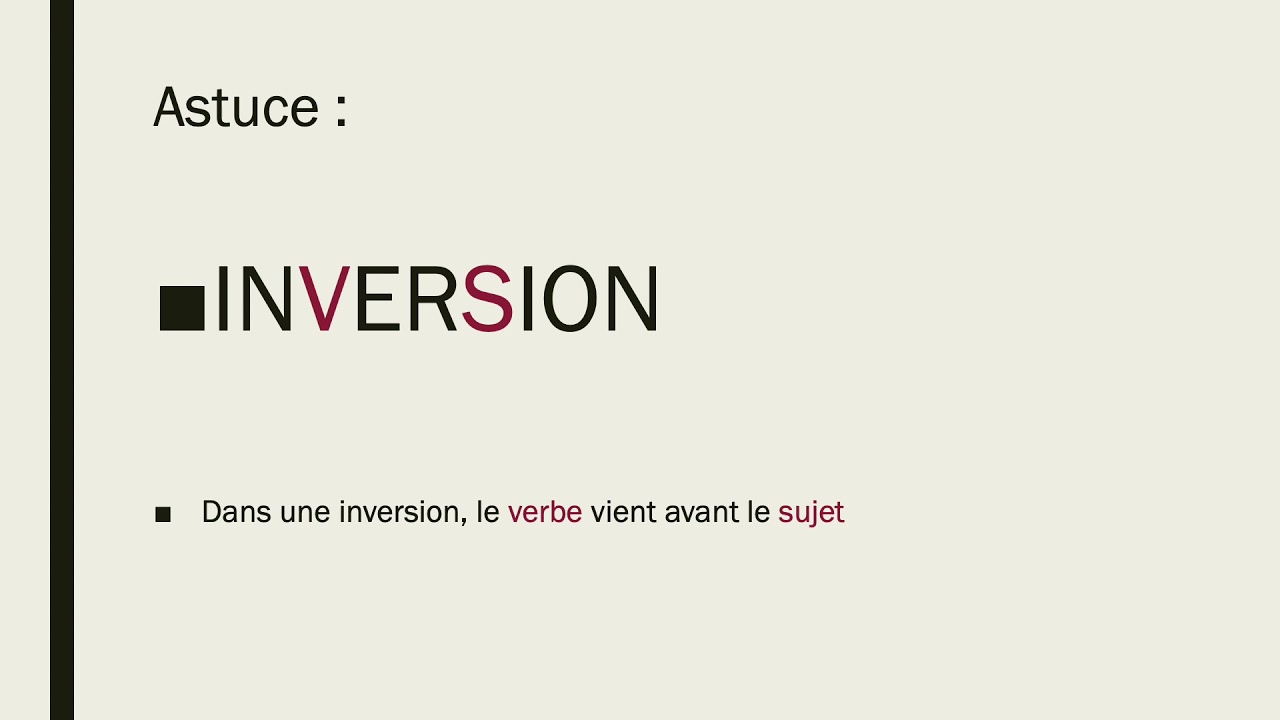 L'inversion en Néerlandais