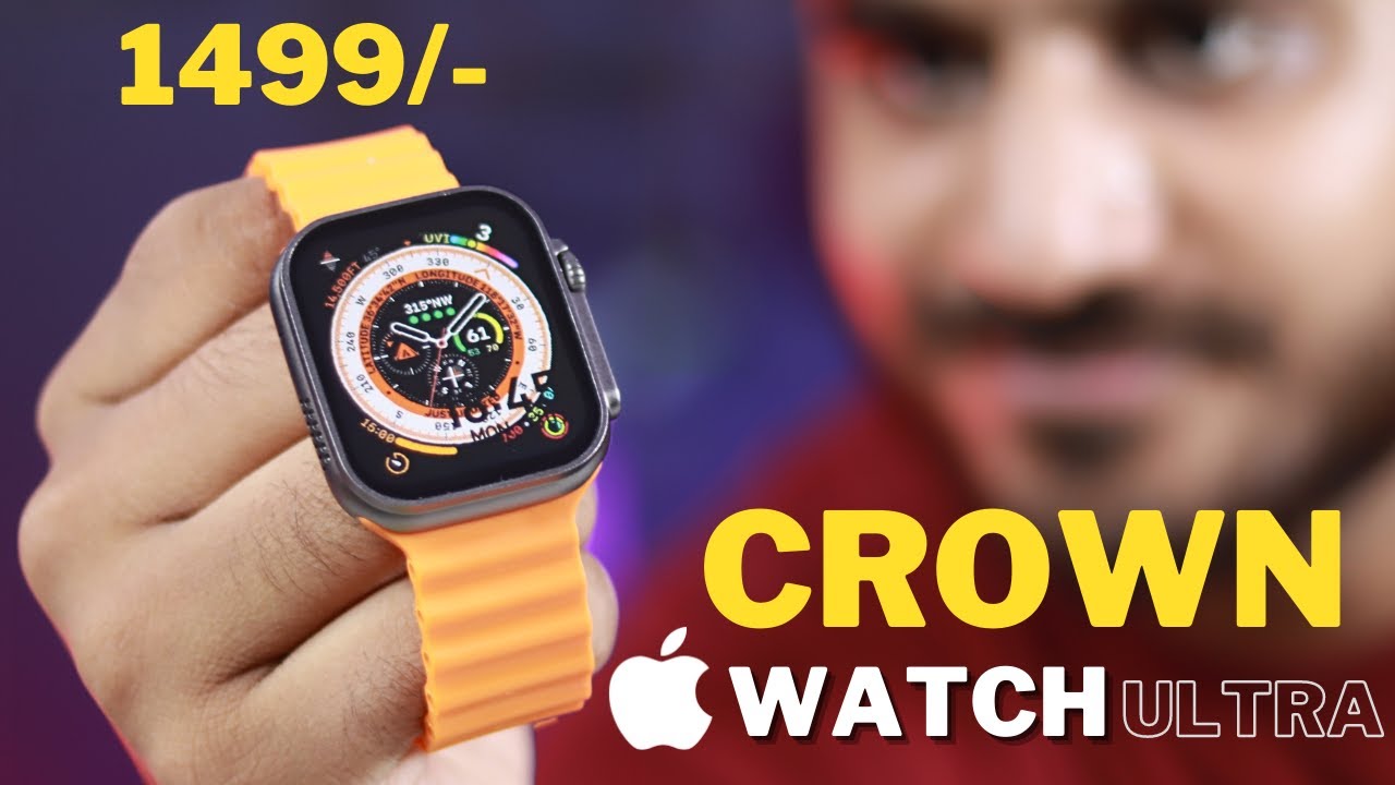 Sasti *Apple Watch Ultra Clone* @ ₹1499/- Only⚡️Boult Crown - Smartwatch Unboxing & Review!
