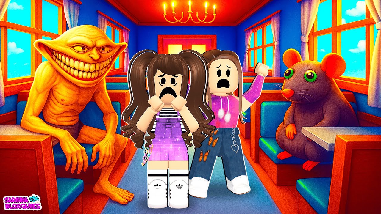 VIAJEI EM UM TREM NADA NORMAL NO ROBLOX!