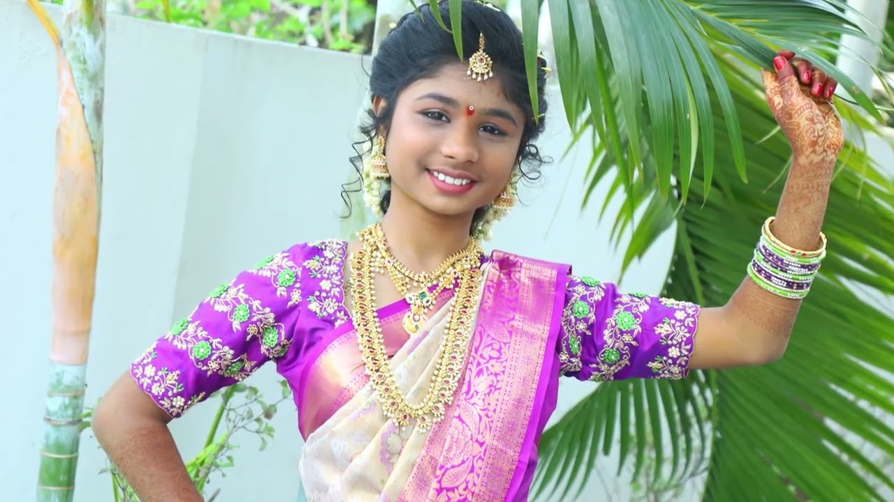 Sai Durga half saree ceremony video 1
