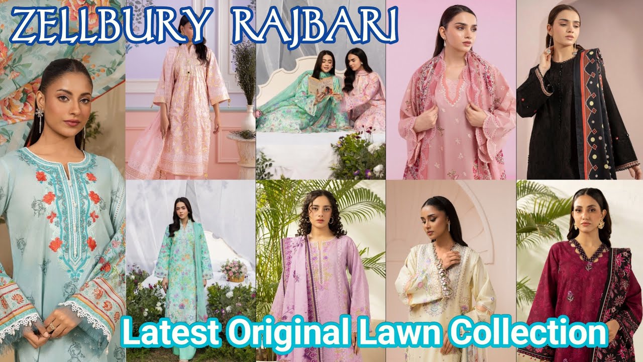 ZELLBURY & RAJBARI Latest Original Lawn Collection 2026  #viralvideo #foryou 