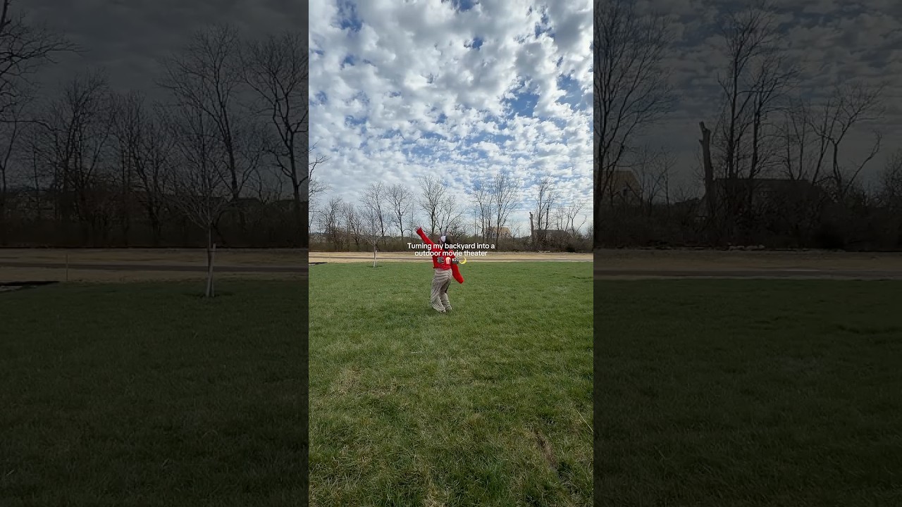 Превращаю свой задний двор в кинотеатр под открытым небом! 🍿🎥