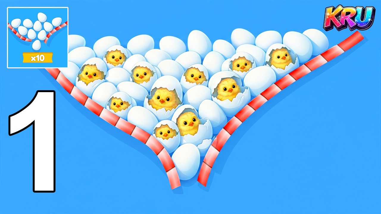 Eggs & Chickens Walkthrough Part 1 - Levels 1-13 (Gameplay iOS, Android)