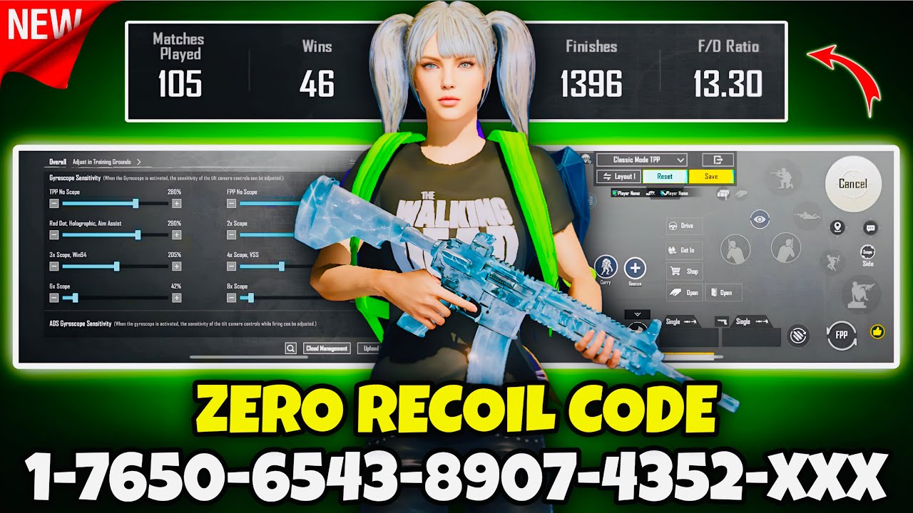 🔥PUBG MOBILE/BGMI SENSITIVITY SETTINGS 2026 |✅BEST SCOPE SENSITIVITY SETTINGS | NEW UPDATE 4.5 CODE.
