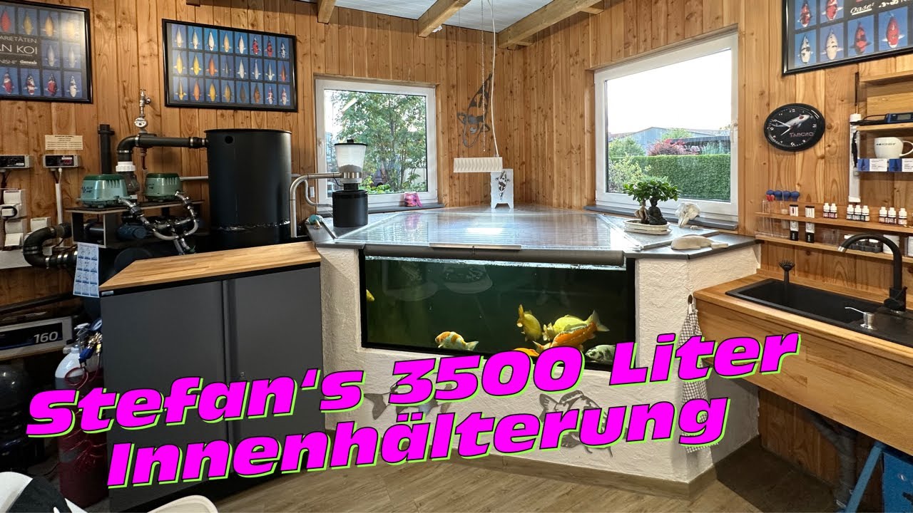 Stefan‘s 3500 Liter Innenhälterung mit Sichtscheibe!