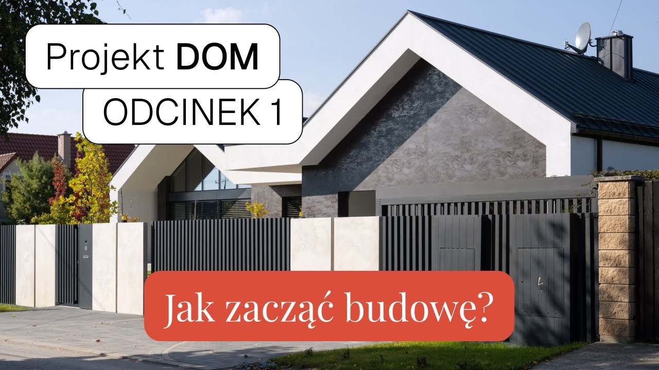 🏠 Projekt Dom #1 | Od czego zacząć budowę domu? Geodeta, architekt, przyłączanie mediów