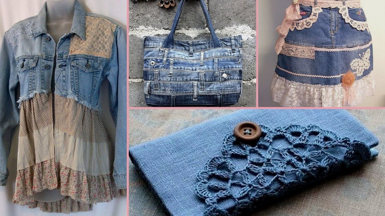 ❤ DIY Shabby Chic Style Repurpose old denim craft Ideas ❤| Shabby Chic Fashion | Flamingo Mango