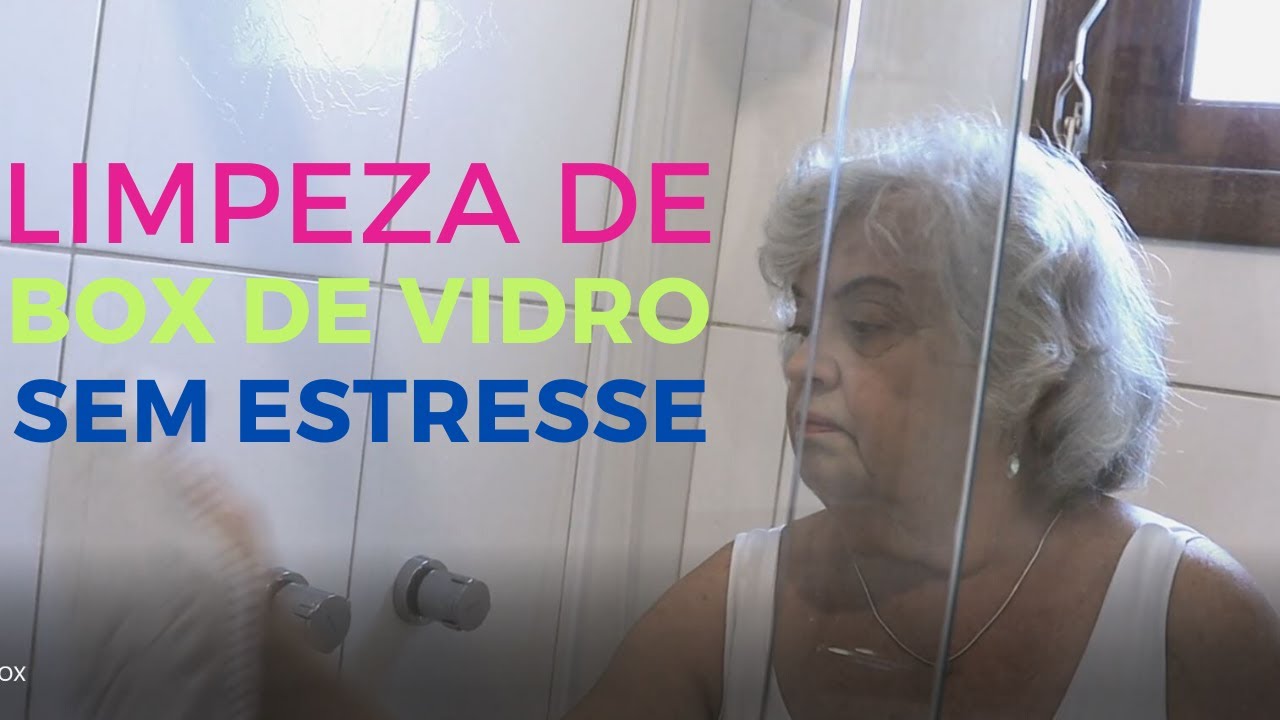 Limpeza de box de vidro com apenas 2 itens