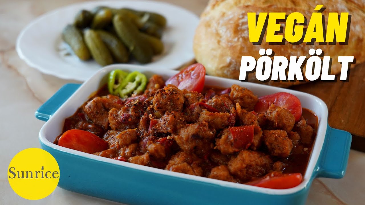 Vegán pörkölt nagyon finom magyaros ízvilág