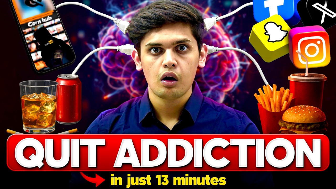 How to Quit Any Addiction in 13 Minutes 🔥| 5 Scientific Steps | Prashant Kirad