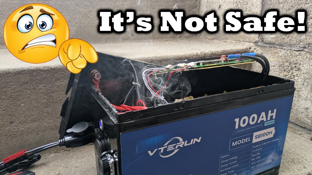 The VTERUN 100ah Is DANGEROUS! This Is Why I Do Battery Tear downs!