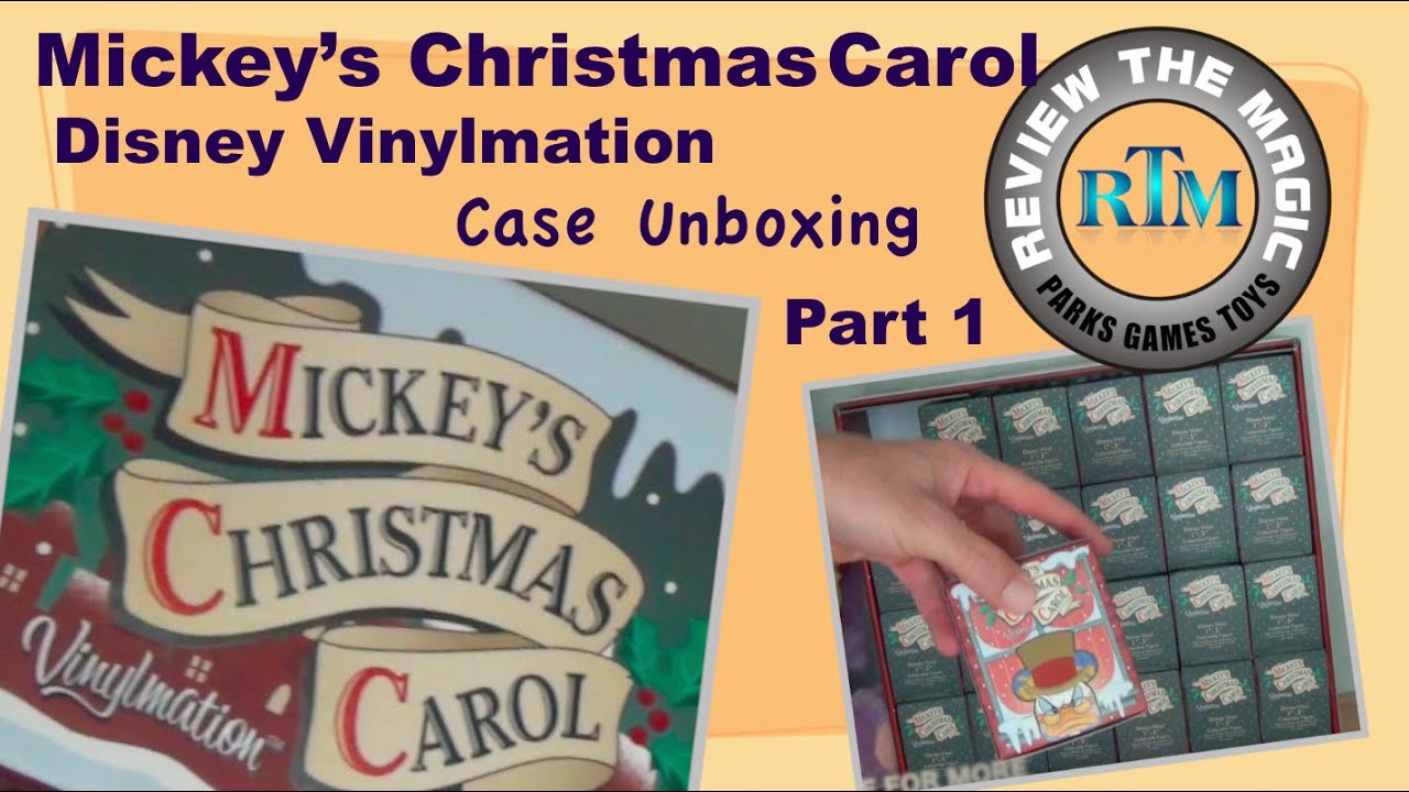 PART 1 Case Opening Disney Vinylmation Mickey's Christmas Carol  We open an entire case!!