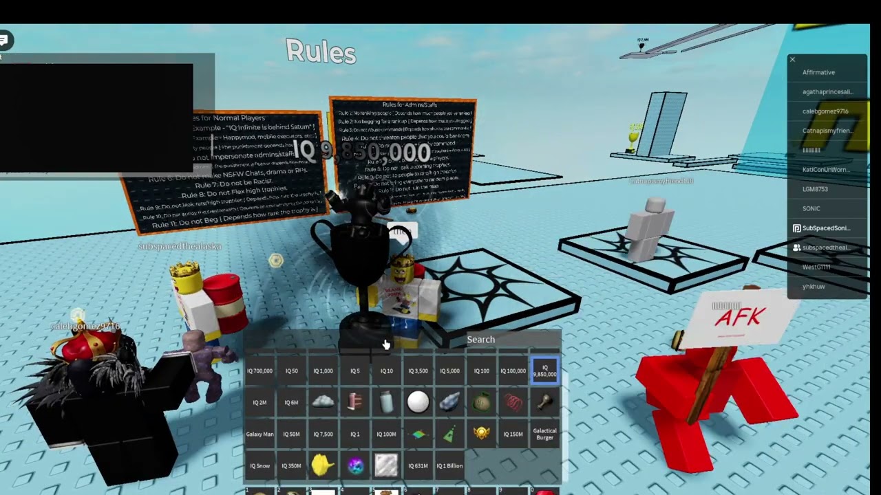 showcasing videos in sols iq obby