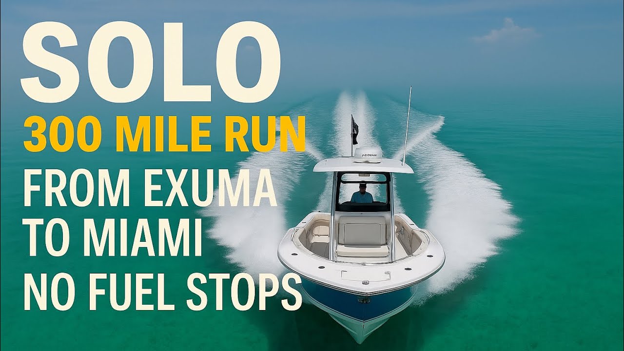 300 МИЛЬ В ОДИНОЧКУ ОТ ЭКСУМЫ ДО МАЙАМИ — БЕЗ ОСТАНОВОК ДЛЯ ДОПОЛНЕНИЯ, ВСЕ ЗА ОДИН ДЕНЬ!