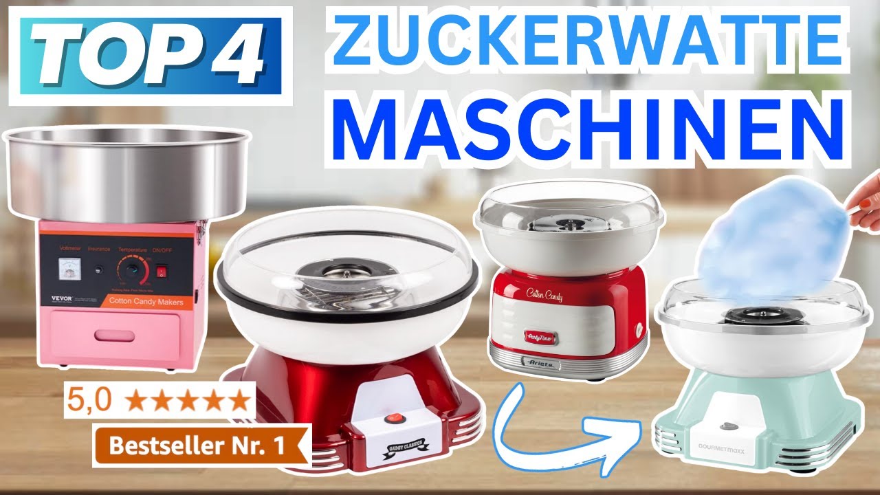 Beste ZUCKERWATTEMASCHINEN (Testsieger 2026) | Top 4 Zuckerwattemaschinen Vergleich