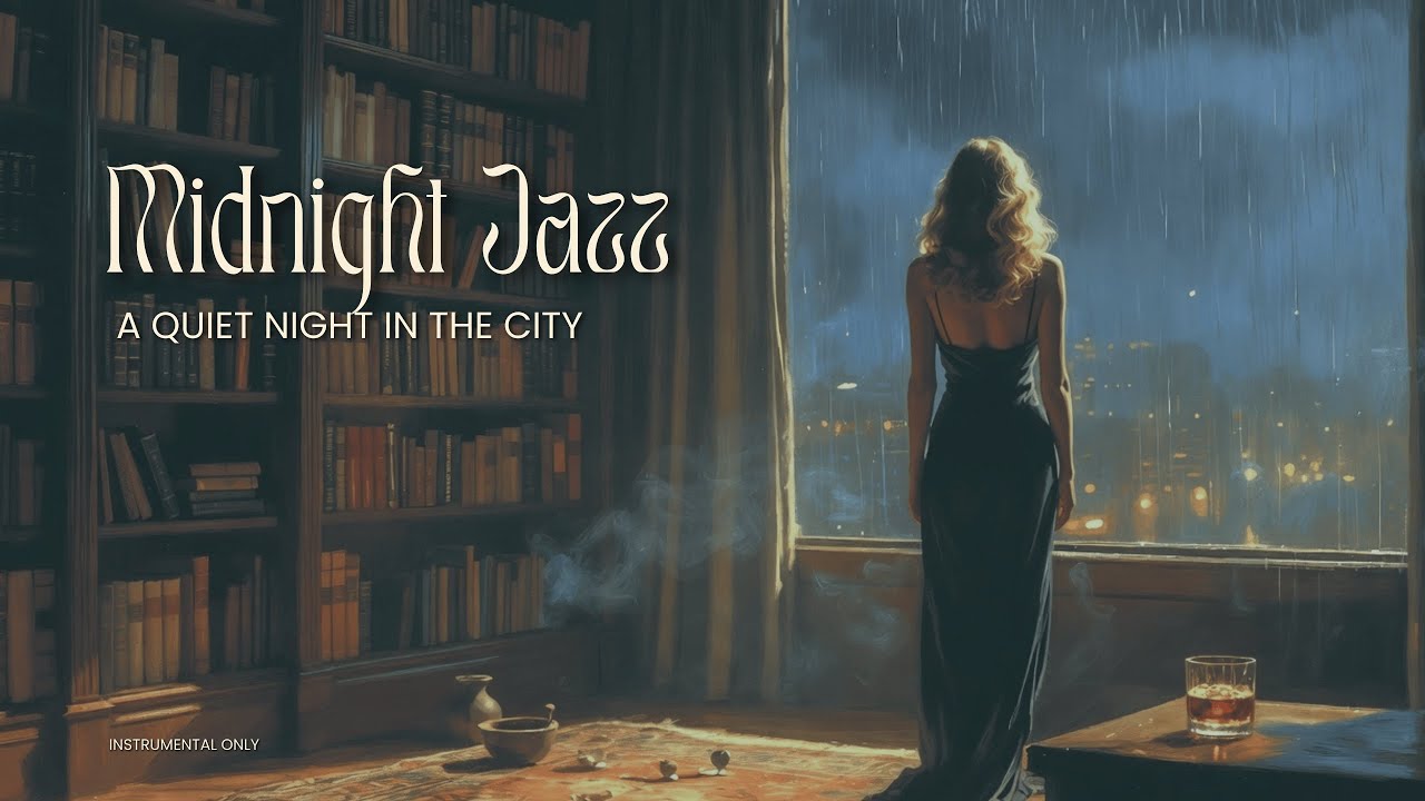 1940's Rainy Night Jazz | Vintage Bar Atmosphere with Smooth Trumpet & Piano
