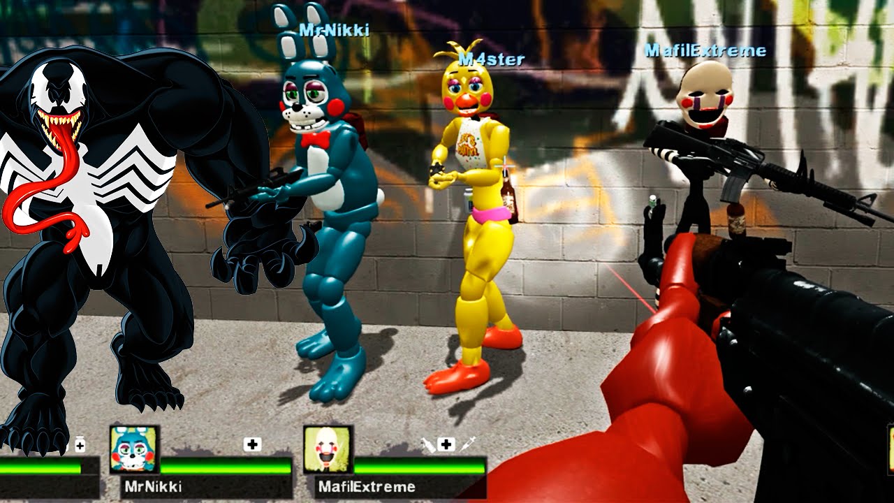 Venom vs Animatronics do Fiive Nights at Freddy's