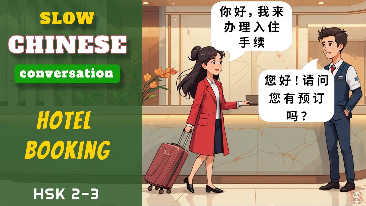 💡 Chinese Conversation for Beginners: Hotel Booking | With Subtitle