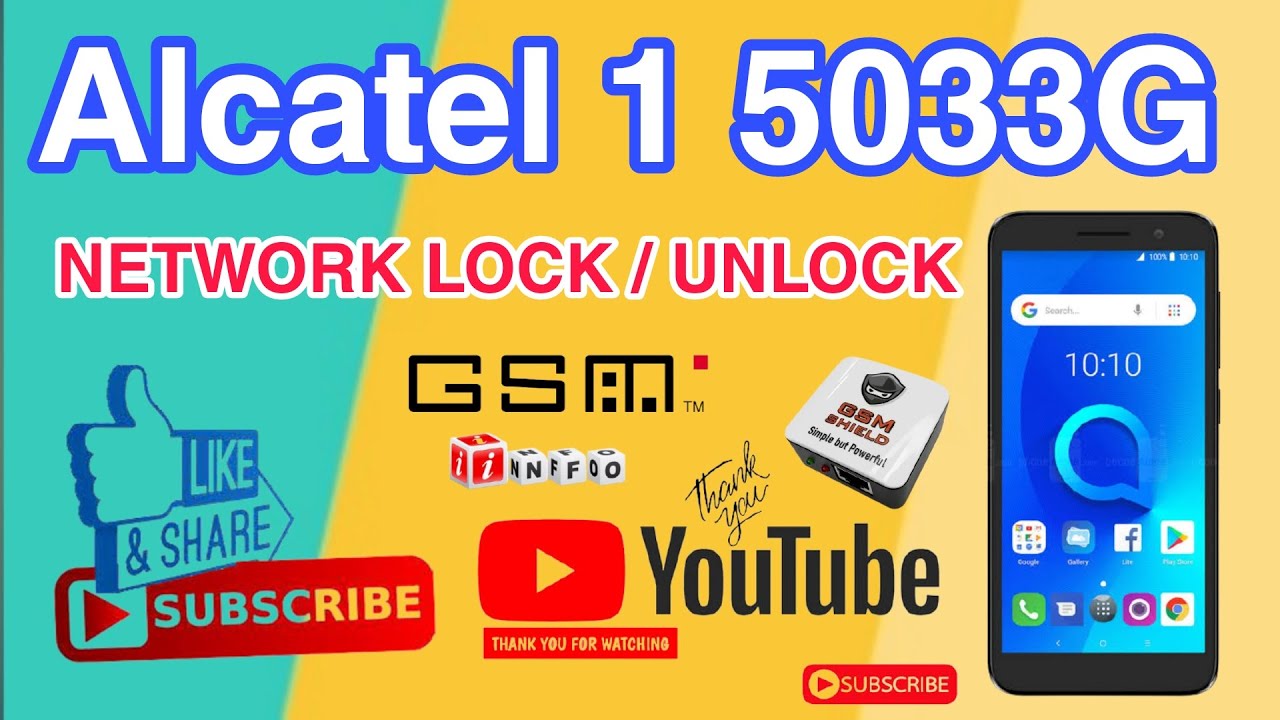 Alcatel 1 Network Lock Unlock Done by GSM Shield