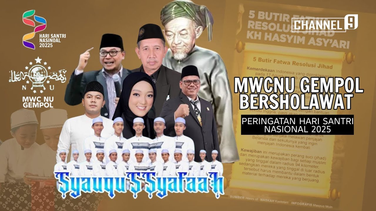 MWCNU Gempol Bersholawat Dalam Rangka Peringatan Hari Santri Nasional 2025