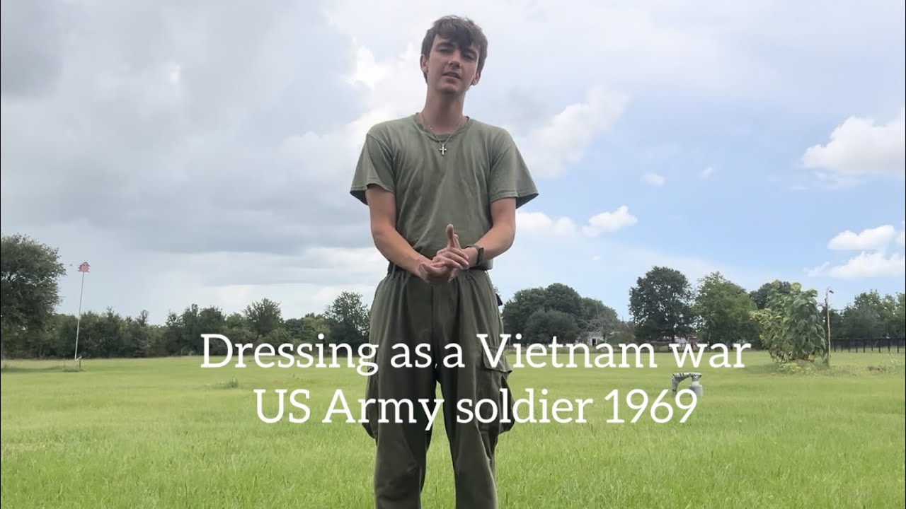 Dressing as a Vietnam war US soldier 1969