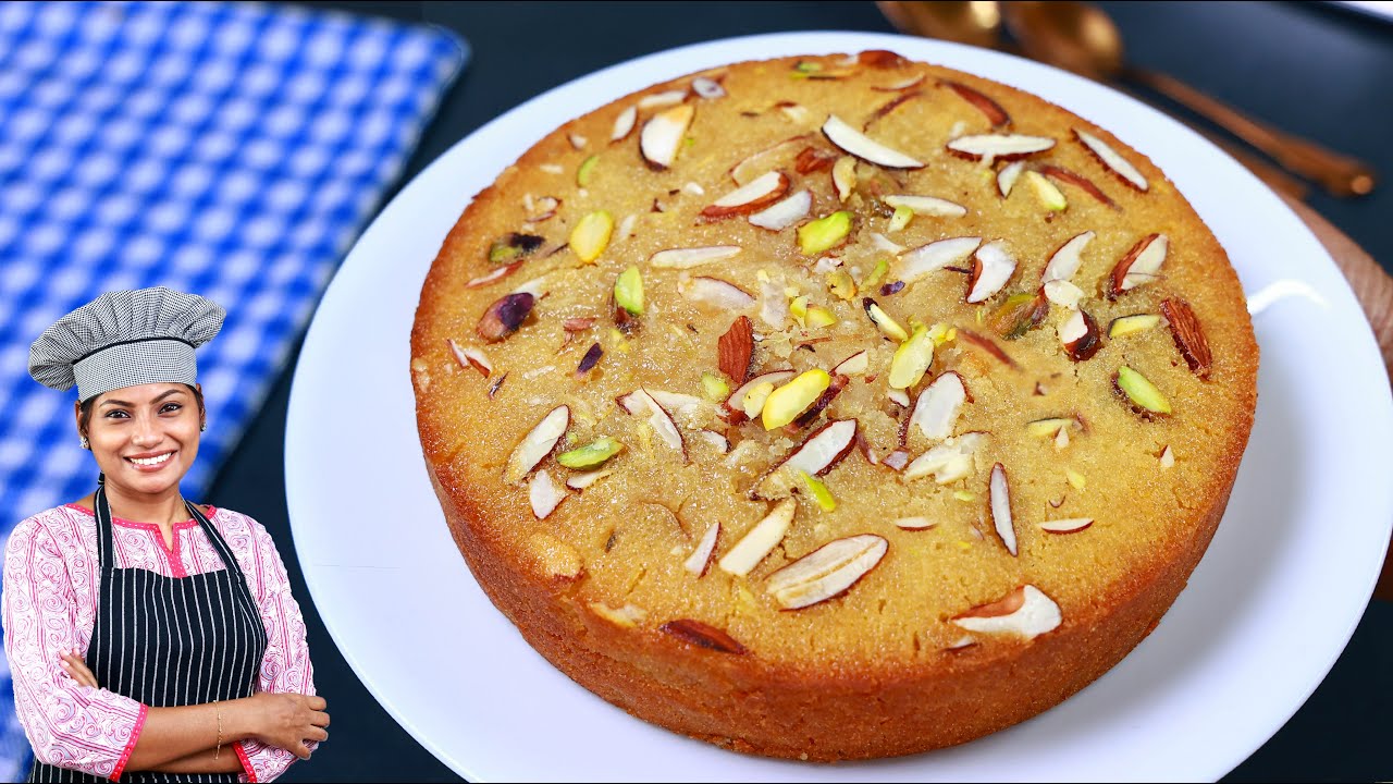 NO മൈദ, NO മുട്ട, NO ബട്ടർ | Eggless Cake Without Maida | Rava Cake Recipe