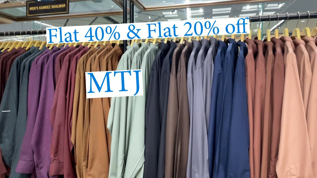 MTJ Men's Collection Sale || Flat 30% & Flat 20% off on Shalwar Kameez and Waistcoat Collection