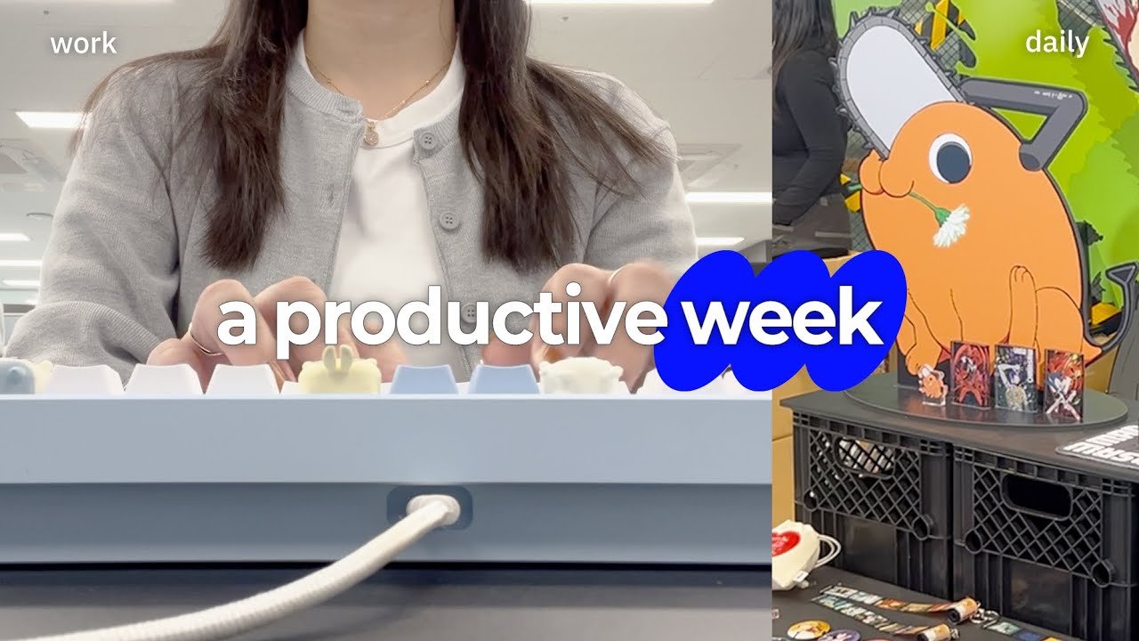 (Eng, jap) 직장인 VLOG | 텀블러에 커피 타가는 직장인 | 드디어 건강검진💪🏻 | 체인소맨 레제편 팝업 스토어 (절망편) | 하루하루는 성실하게 인생 전체는 되는대로🍀