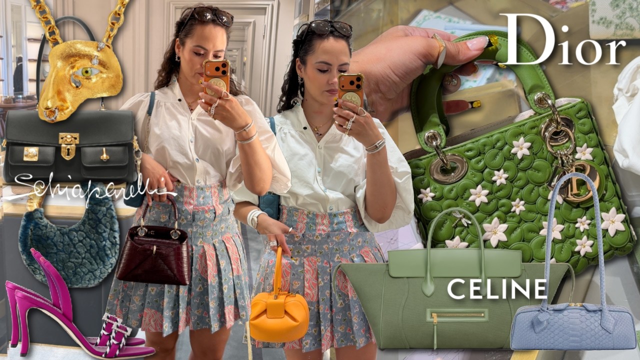 Bergdorf Luxury Shopping Vlog (ft. Dad!) - Schiaparelli, Dior new bags & MORE!