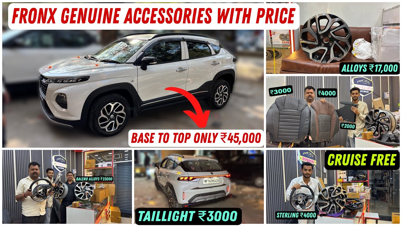 2025 Fronx Genuine Accessories With Price ✅ Fronx Sigma Accessories ✅ Fronx Sigma Modification ✅