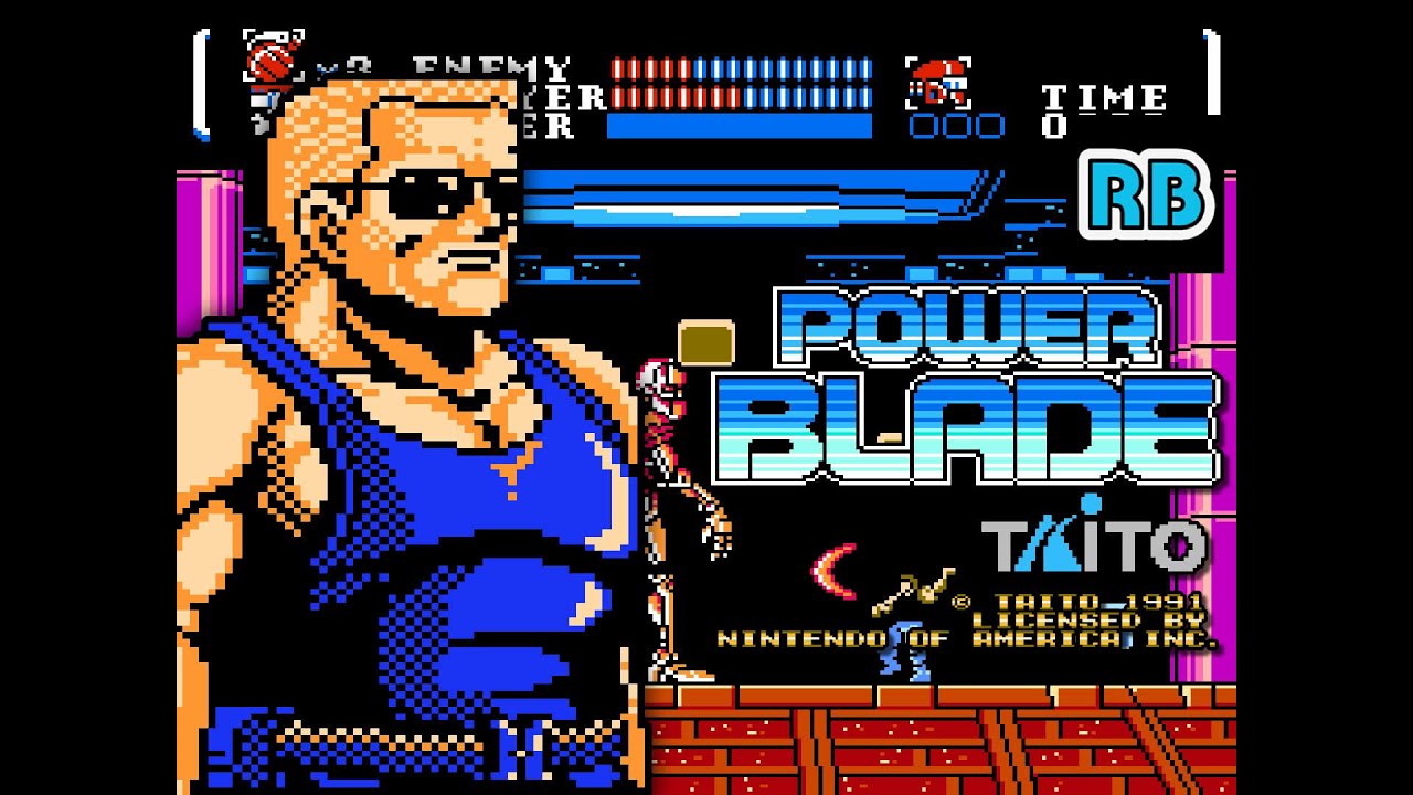1991 [60fps] NES Power Blade ALL