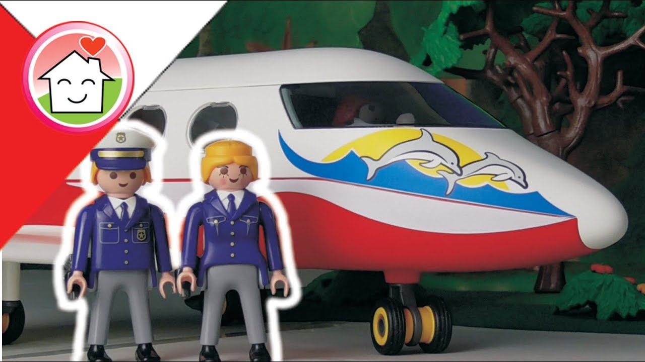 Playmobil policja po polsku  Samolot - Rodziną Hauserów