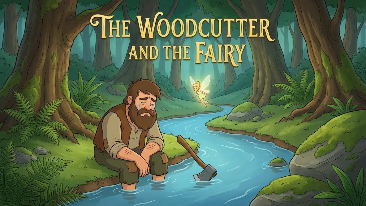 A Woodcutting And Fairy  | English Stories | Animated story| Motivational Story | Cartoon Story