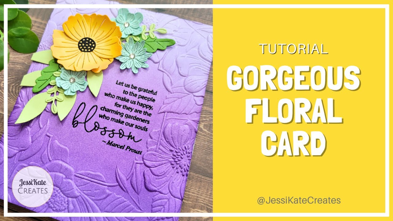 Detailed Floral Card for Any Occasion | Be Bold Blooms from Spellbinders