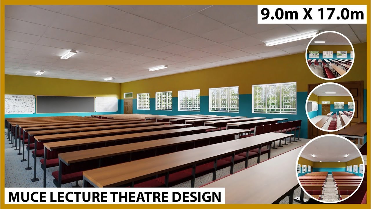 3d Replica of the Mufulira College of Education Lecture Theatre (9.0m X 17.0m)