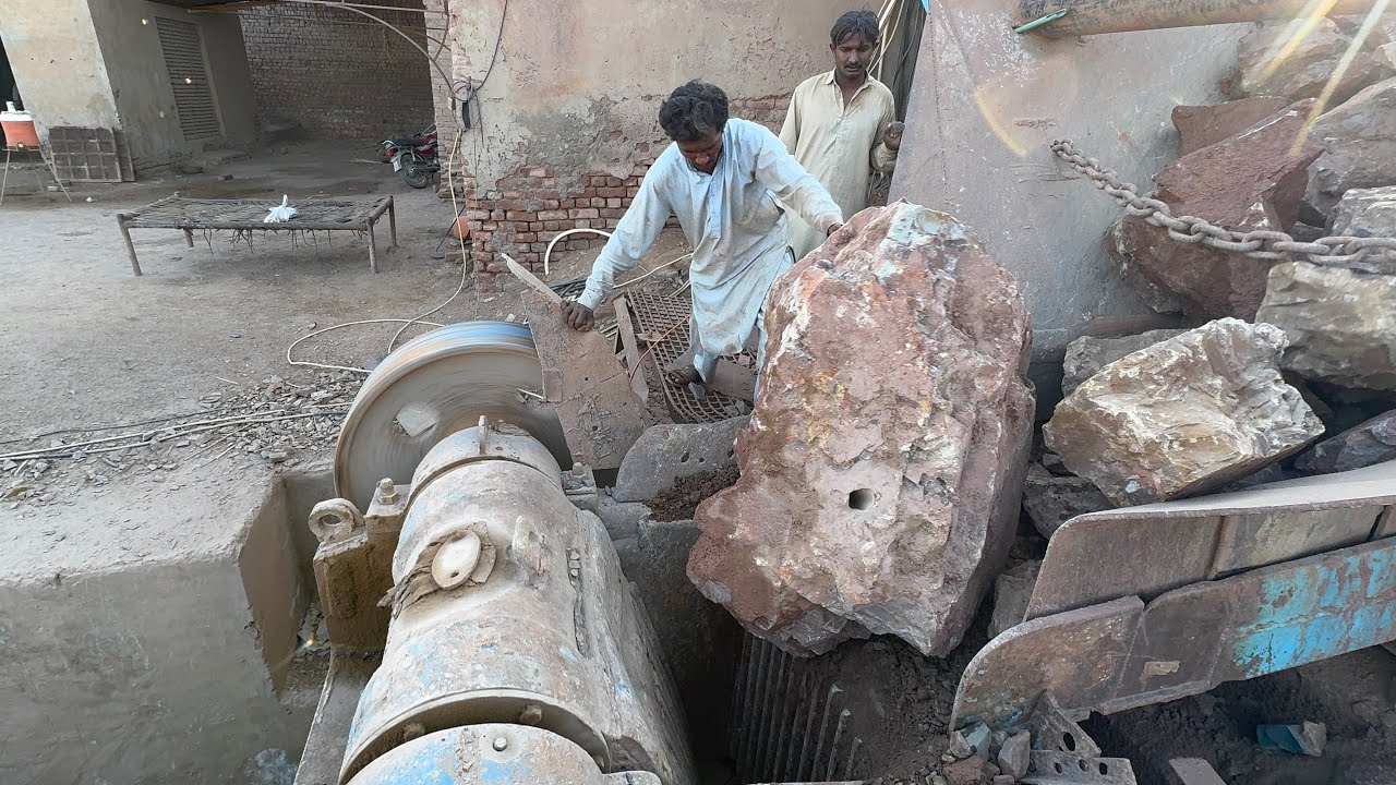 EXTREME Rock Crusher Jam! Giant Boulder Stuck in Machine 😱 | Rock Crushing 126 #stonecrusher 