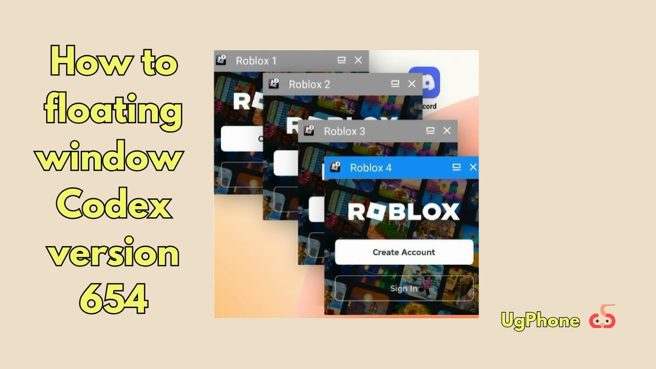 How to floating window using latest Codex version 654 in UgPhone! January 2025