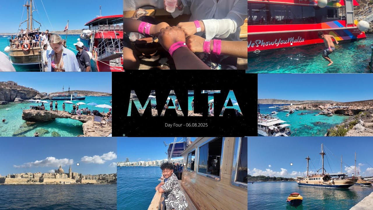🇲🇹 Malta Day 4 - Gozo, Comino & Blue Lagoon | Boat Trip | Crystal Clear Waters | Jump & Swim