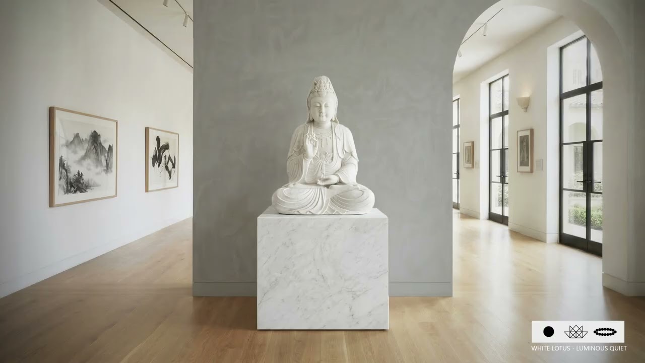 睡前靜心・梵音流動《南無觀世音菩薩聖號》【108遍】| 慈悲・安穩 ・守護 | Bodhisattva Mantra  | 白室白蓮