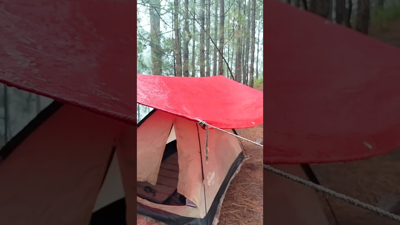 Kashmir Solo Camping In Rain  #camping #rain #yt Viral