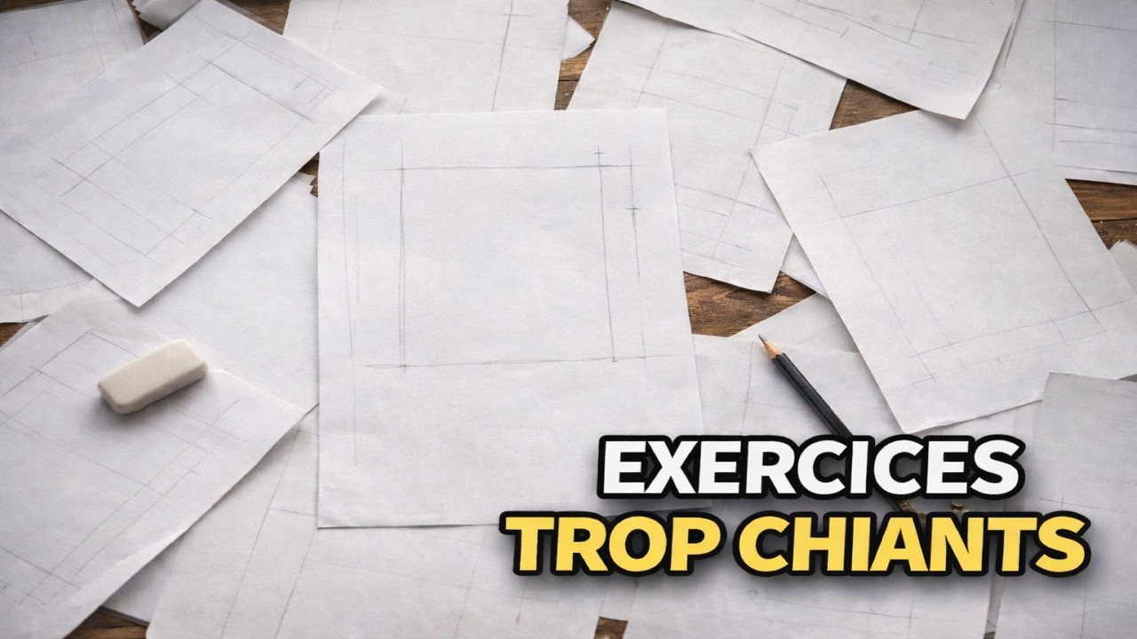Apprendre à dessiner... c'est surtout faire des exercices très chiants.