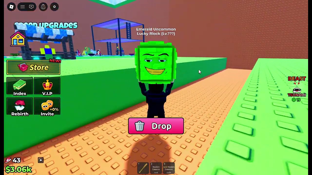 escape tsunami for brainrots with no mouse!