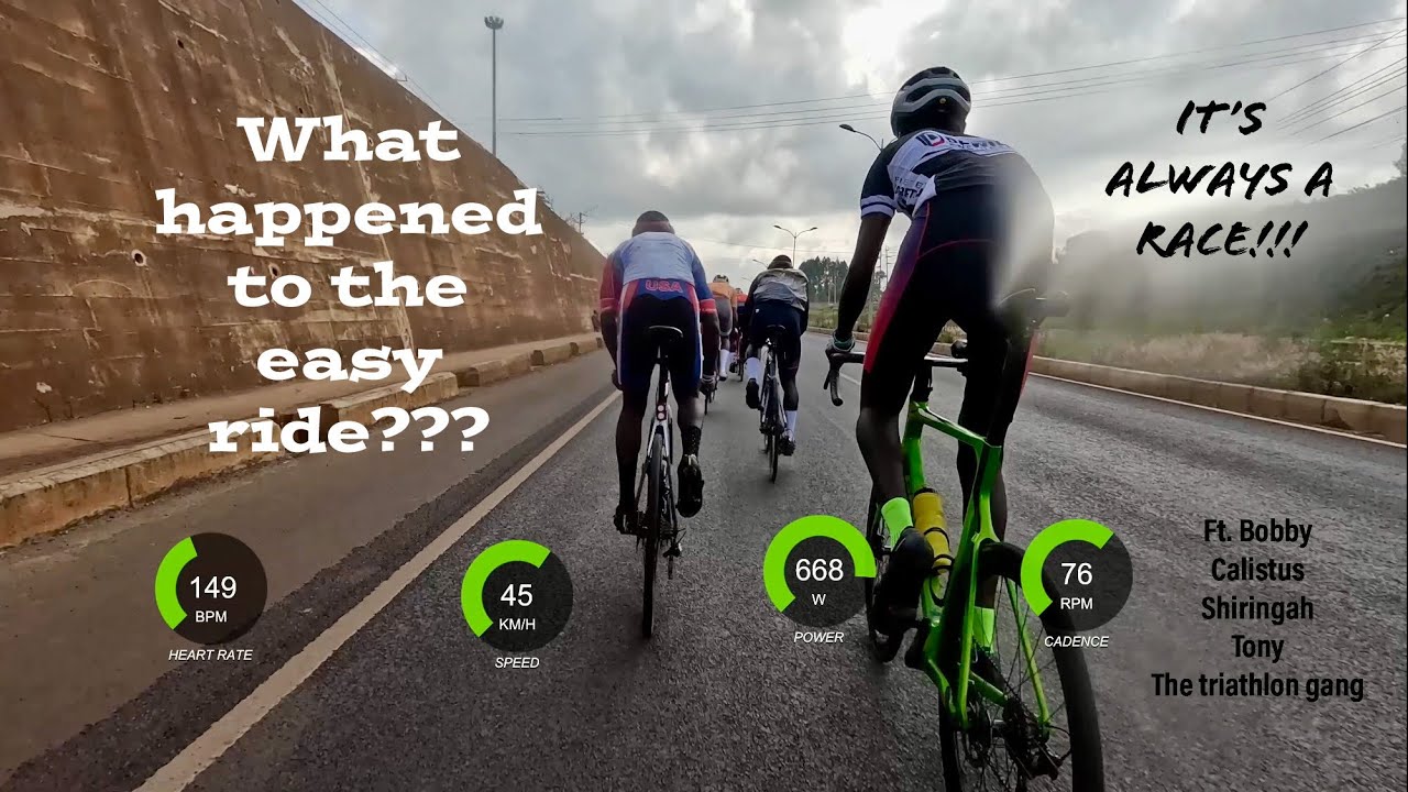 Warm up for Map of Africa Group Ride ft. Bobby, Shiringah, Calistus, Tony & the Triathlon gang