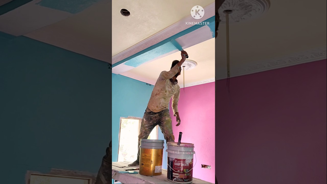 Asian paint bedroom colour combination for 1st cote apply 